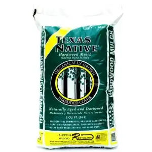 Texas Native Mulch a great homeowner mulch that can be bought by the bag at the bog box stores. 